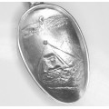 inedita lingurita demitasse, din argint. ISIS. atelier egiptean. post-1946